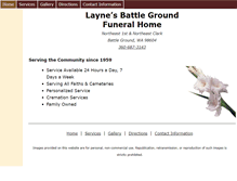 Tablet Screenshot of laynesfuneralhome.com